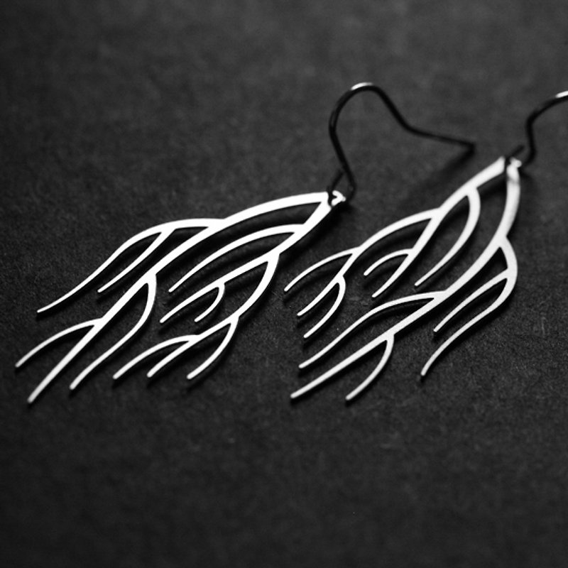 Silent earrings Quiet Earrings - Earrings & Clip-ons - Other Metals 
