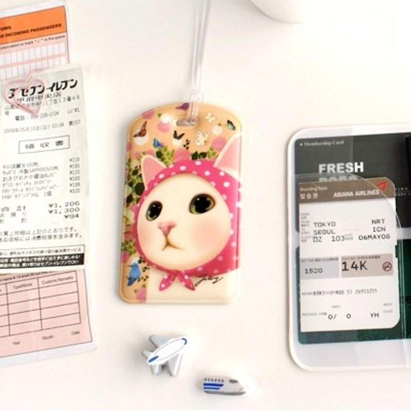 JETOY, sweet cat travel tag _Pink hood (J1512101) - ID & Badge Holders - Plastic Multicolor