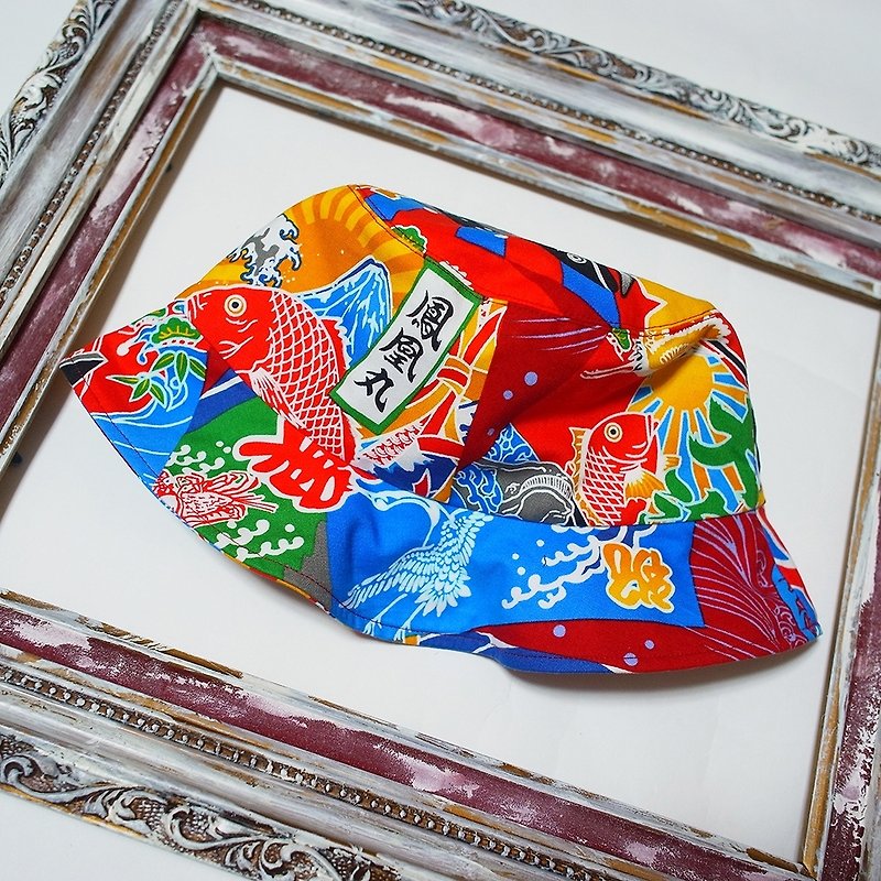 A MERRY HEART♥日式鮮魚漁夫帽 - 帽子 - 其他材質 紅色