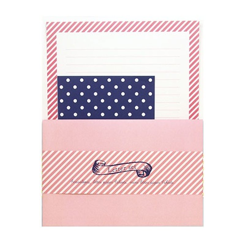 Japan [LABCLIP] Letter Set Series Assort Letter Set / Pink - Cards & Postcards - Paper Pink
