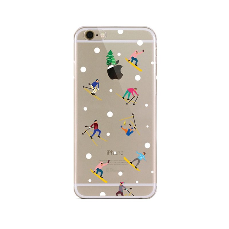 女孩寓所 :: wiggle wiggle x iphone 6 透明手機殼-滑雪 - 手機殼/手機套 - 塑膠 白色