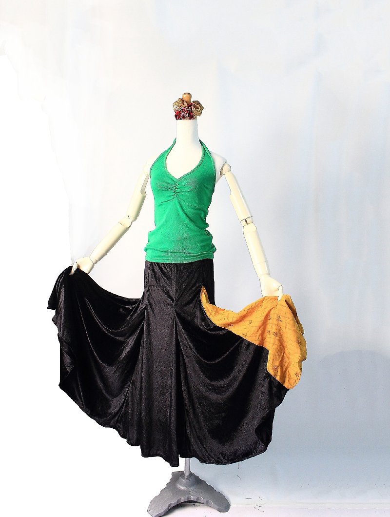 Spain skirts - กระโปรง - เส้นใยสังเคราะห์ สีเหลือง