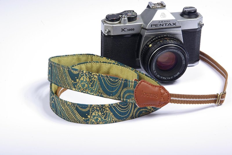 Gilt green Shuya camera strap 2.5 - Camera Straps & Stands - Cotton & Hemp Black