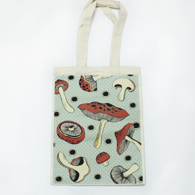 Color mushrooms canvas bag - Messenger Bags & Sling Bags - Other Materials Multicolor
