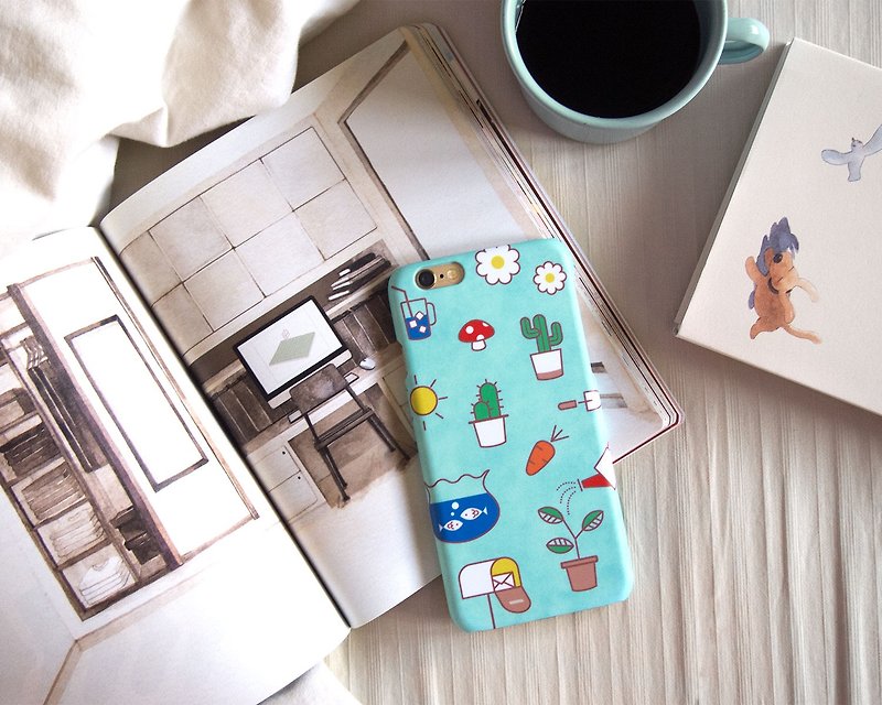 Stay Home iPhone case 手機殼 เคสไอโฟน - Phone Cases - Plastic Blue