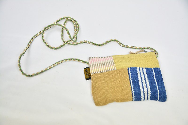 Vegetable dyes hand-woven collage small backpack _ fair trade - Toiletry Bags & Pouches - Cotton & Hemp Multicolor