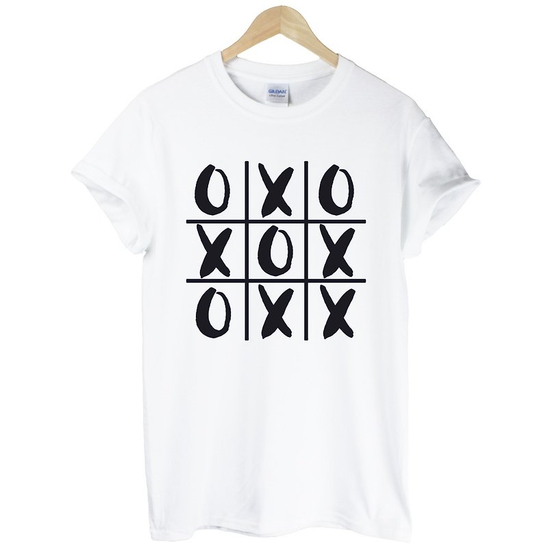 Noughts and Crosses short-sleeved T-shirt -2 colors life simple time life travel literary youth art design fashionable fashion - Men's T-Shirts & Tops - Cotton & Hemp Multicolor