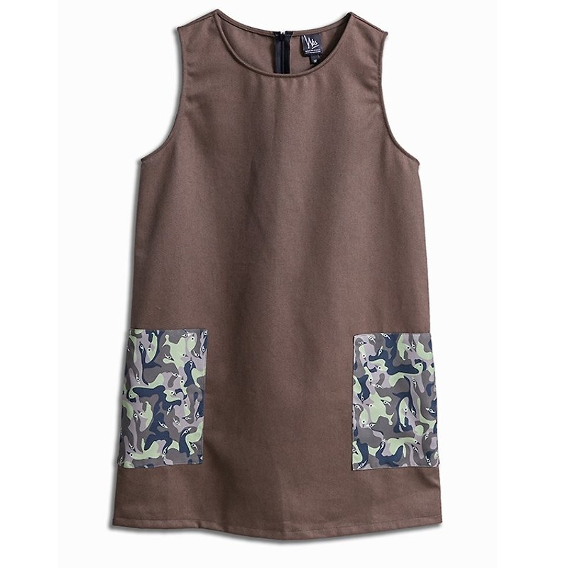 [Series] Chylik Forest Department Dress - Women's Shorts - Cotton & Hemp Brown