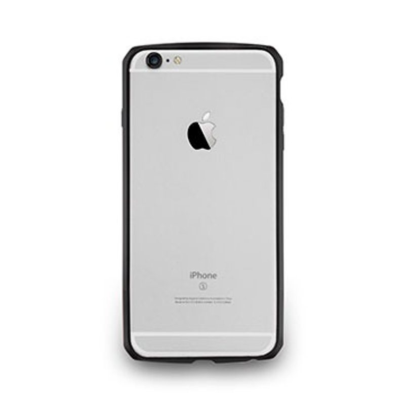 iPhone 6 Plus/6s Plus — カーボン ファイバー テクスチャード アルミニウム合金保護フレーム - インク ブラック - スマホケース - 金属 ブラック