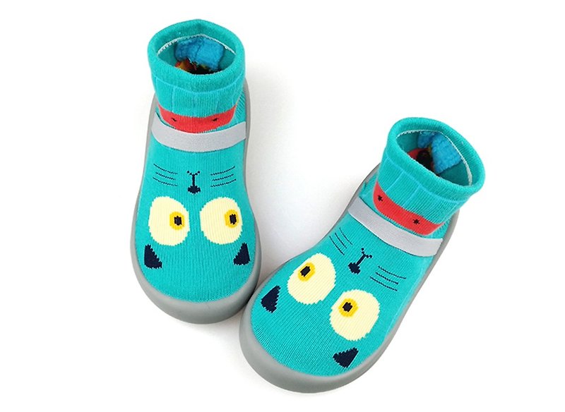 【Feebees】Classic Series_Miya Xiaobudian (toddler shoes, socks, shoes and children's shoes made in Taiwan) - รองเท้าเด็ก - วัสดุอื่นๆ สีเขียว