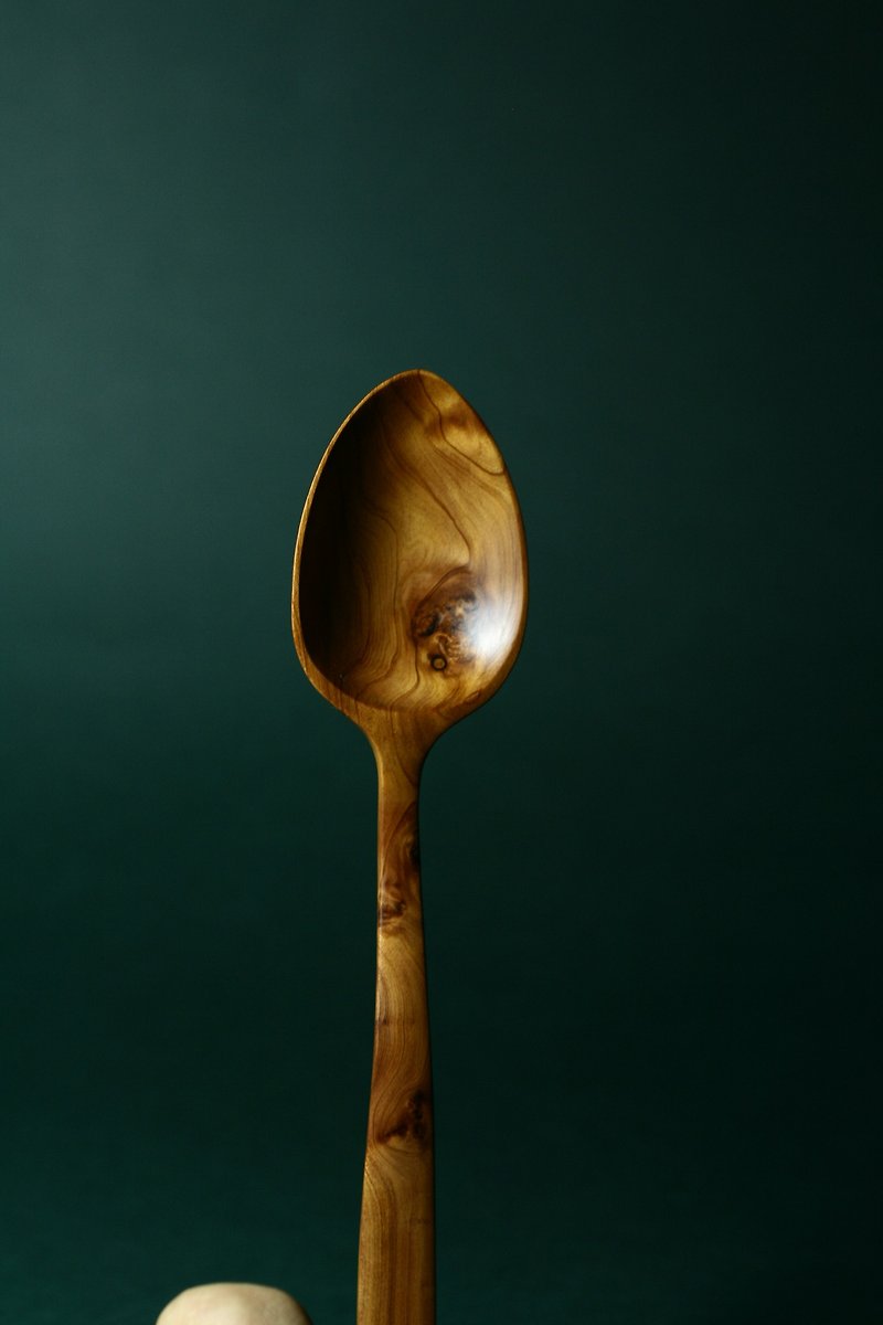 La Tongue - Lacquer の Wooden Spoon - ช้อนส้อม - ไม้ 