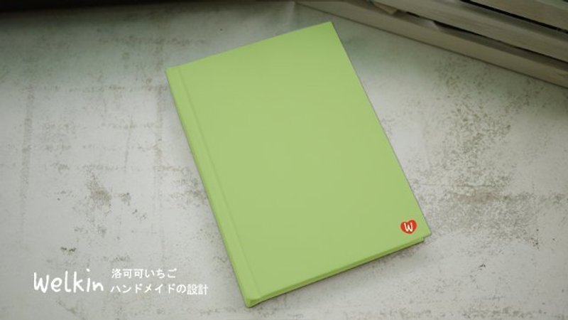 ☆° 洛可可草莓WELKIN 手創°幸福馬卡龍_綠色 - สมุดบันทึก/สมุดปฏิทิน - กระดาษ สีเขียว