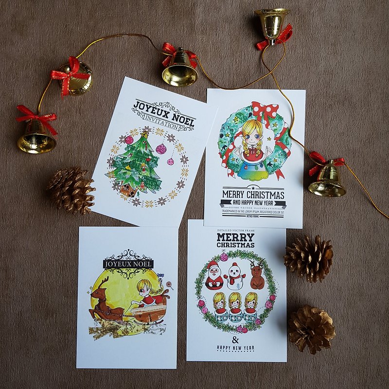 Postcard | Christmas Story Sets - การ์ด/โปสการ์ด - กระดาษ ขาว