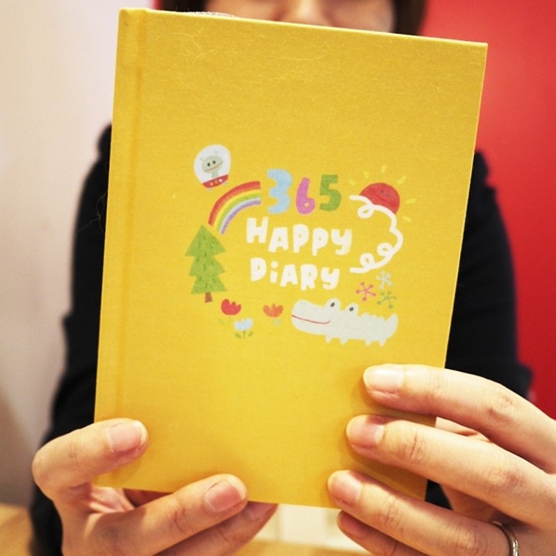 好好用行事曆7代_365 Happy Diary輕鬆黃 - 筆記簿/手帳 - 紙 黃色