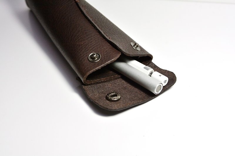 W&Y Atelier - Leather Pencil Bag - กล่องดินสอ/ถุงดินสอ - หนังแท้ สีนำ้ตาล