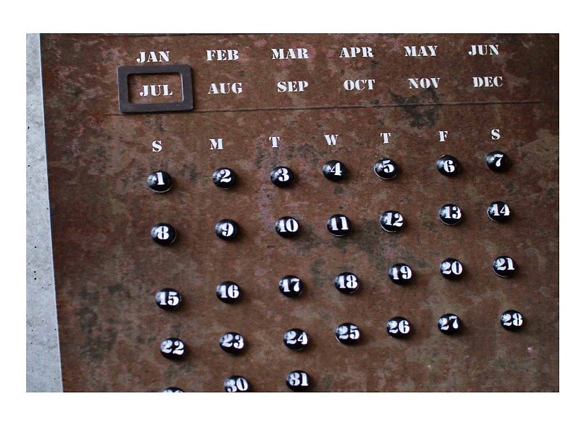 Industrial wind Creative Calendar - สมุดบันทึก/สมุดปฏิทิน - โลหะ สีนำ้ตาล