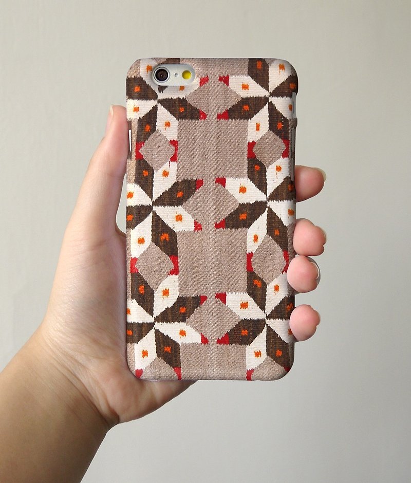 Navajo pattern red classic tribal 50 3D Full Wrap Phone Case, available for  iPhone 7, iPhone 7 Plus, iPhone 6s, iPhone 6s Plus, iPhone 5/5s, iPhone 5c, iPhone 4/4s, Samsung Galaxy S7, S7 Edge, S6 Edge Plus, S6, S6 Edge, S5 S4 S3  Samsung Galaxy Note 5, No - Other - Plastic 
