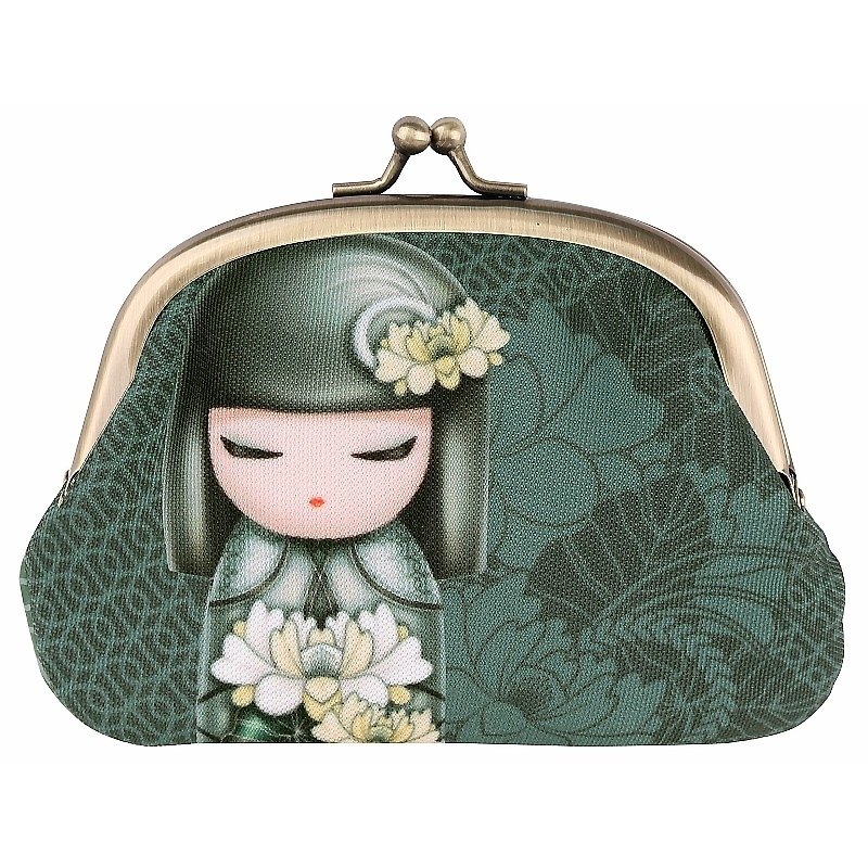 Kimmidoll and Fu doll coin purse Tsuki - กระเป๋าใส่เหรียญ - วัสดุอื่นๆ สีเขียว