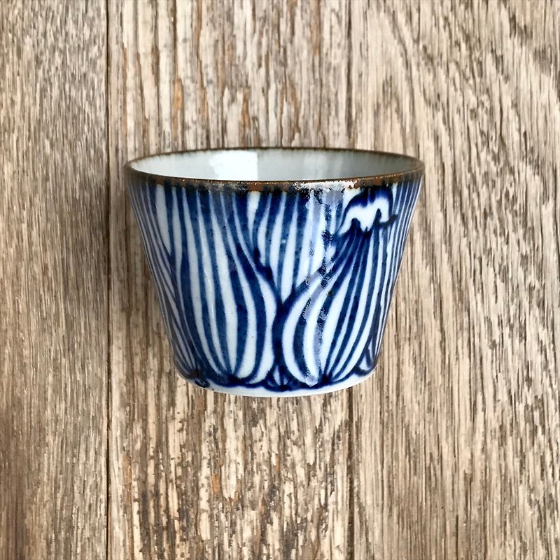 ウリ柄のそばちょこ - グラス・コップ - 陶器 ブルー