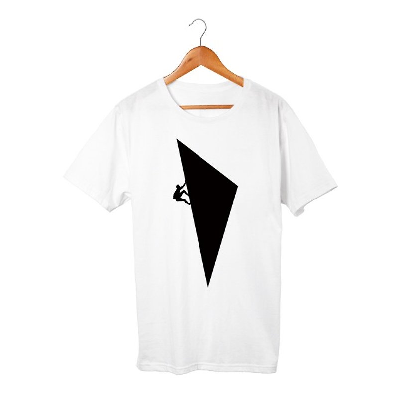 Climbing T-shirt - Unisex Hoodies & T-Shirts - Cotton & Hemp White