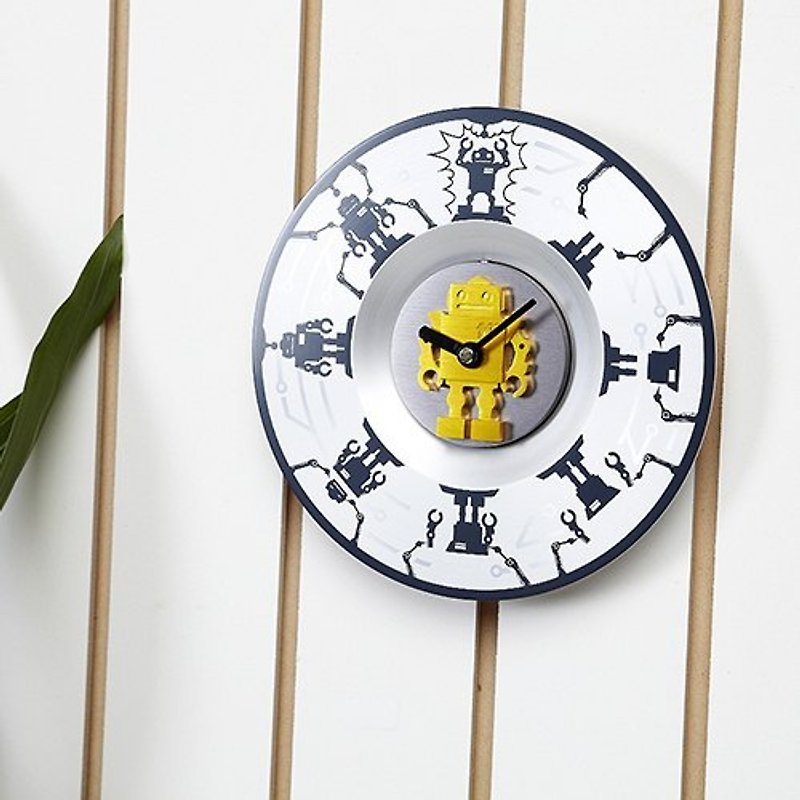 When Swap robot meter series (silver clock face) Fashion Clock - Clocks - Other Metals White