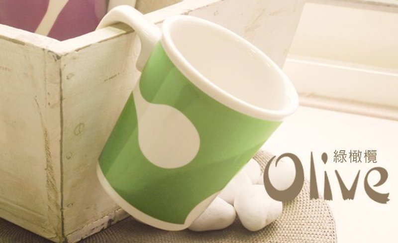 綠橄欖 親親馬克杯(P+L設計師款) - Mugs - Other Materials Green