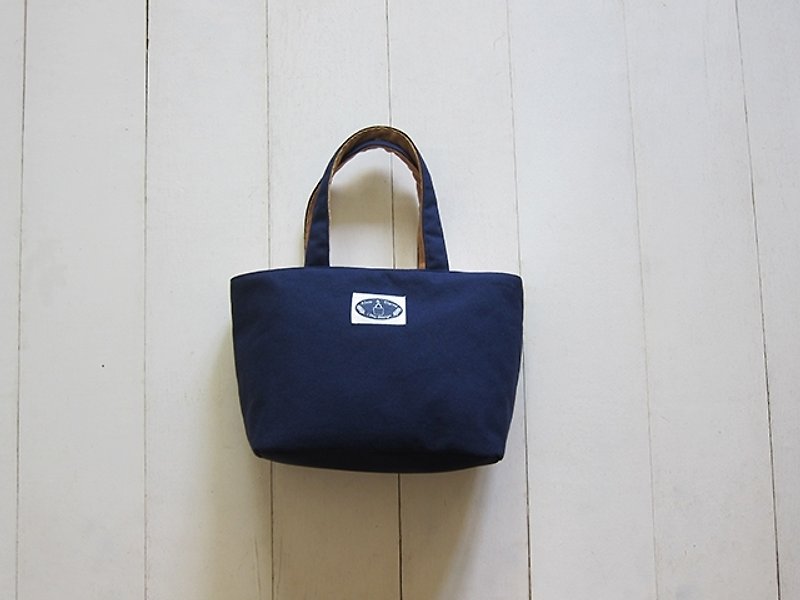 Dachshund sails Bu Tuote package - small (navy blue + camel) - Handbags & Totes - Other Materials Multicolor