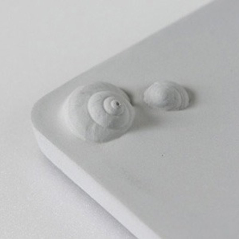KALKI'D Cement Pro-Magic Water Coaster-【Round Snail】 - ที่รองแก้ว - ปูน 