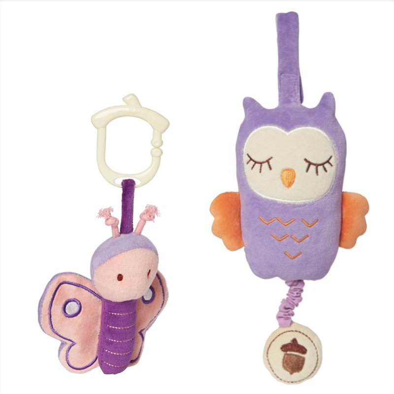 US MyNatural hanging purple color multi-sensory toys Group - Baby Gift Sets - Cotton & Hemp Purple