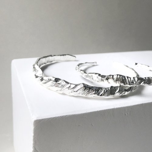 SHANHO 山巒手環 Mountain Bangle 情侶手環 925純銀