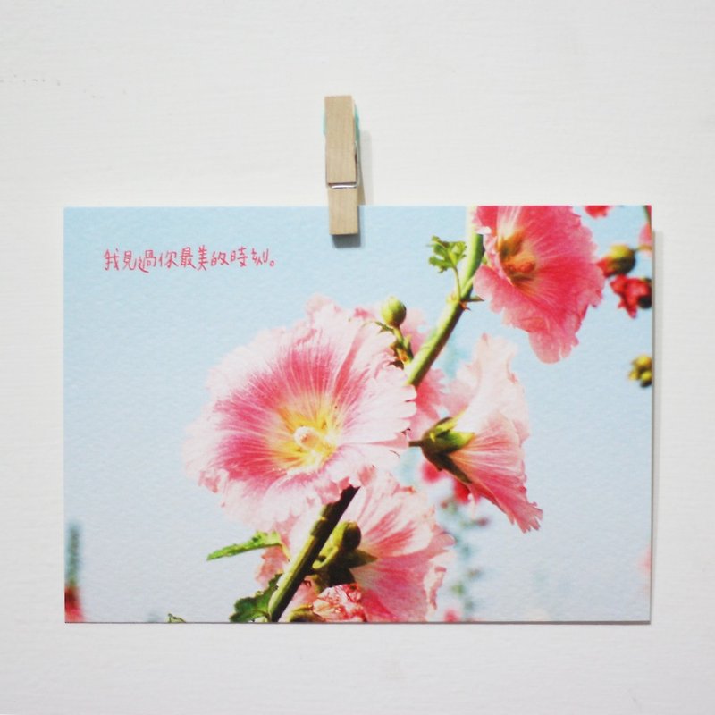 I have seen your most beautiful moment/Magai's postcard - Cards & Postcards - Paper Pink