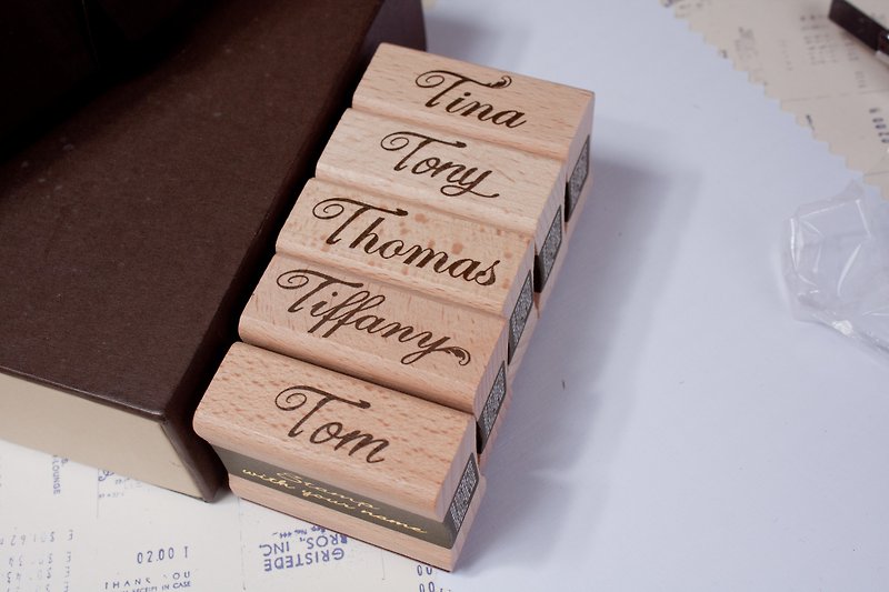 According to your name English name seal-T - Stamps & Stamp Pads - Wood 