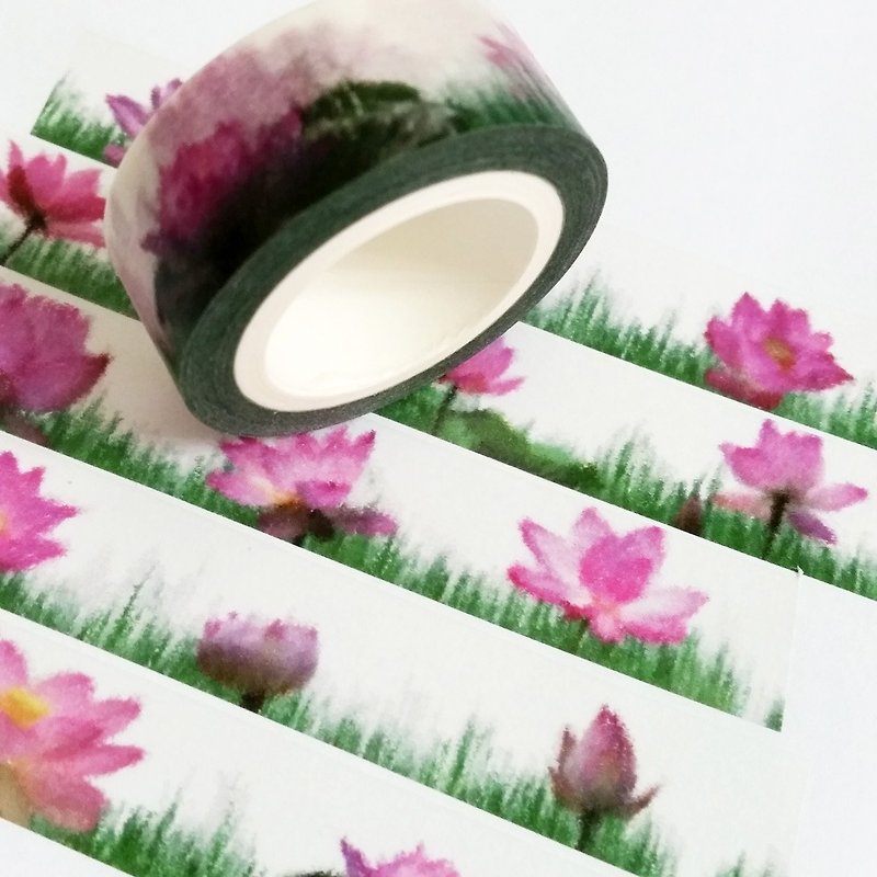 Masking Tape Lotus - Washi Tape - Paper 