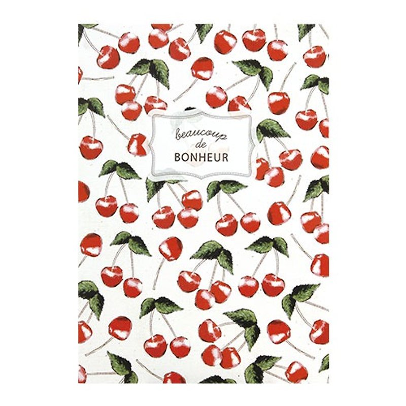 Japan [LABCLIP] Fruite series A5 note notebook / cherry - Notebooks & Journals - Paper Red