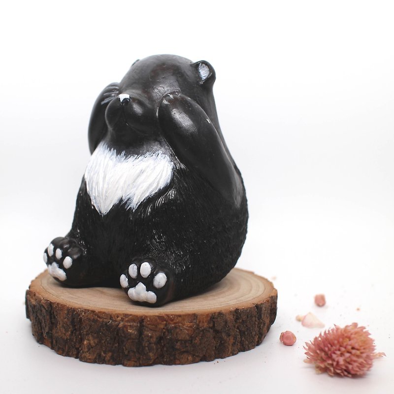 พลาสติก ตกแต่งต้นไม้ สีดำ - MuMu Sweety-Handmade bear flowerpot black bear color version