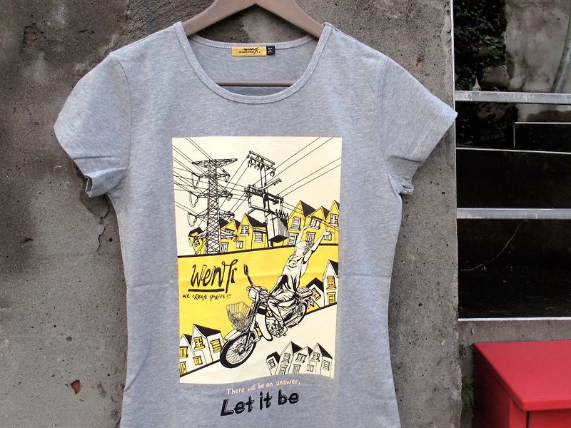 WenTi - [Let it be] - Women's T-Shirts - Cotton & Hemp 