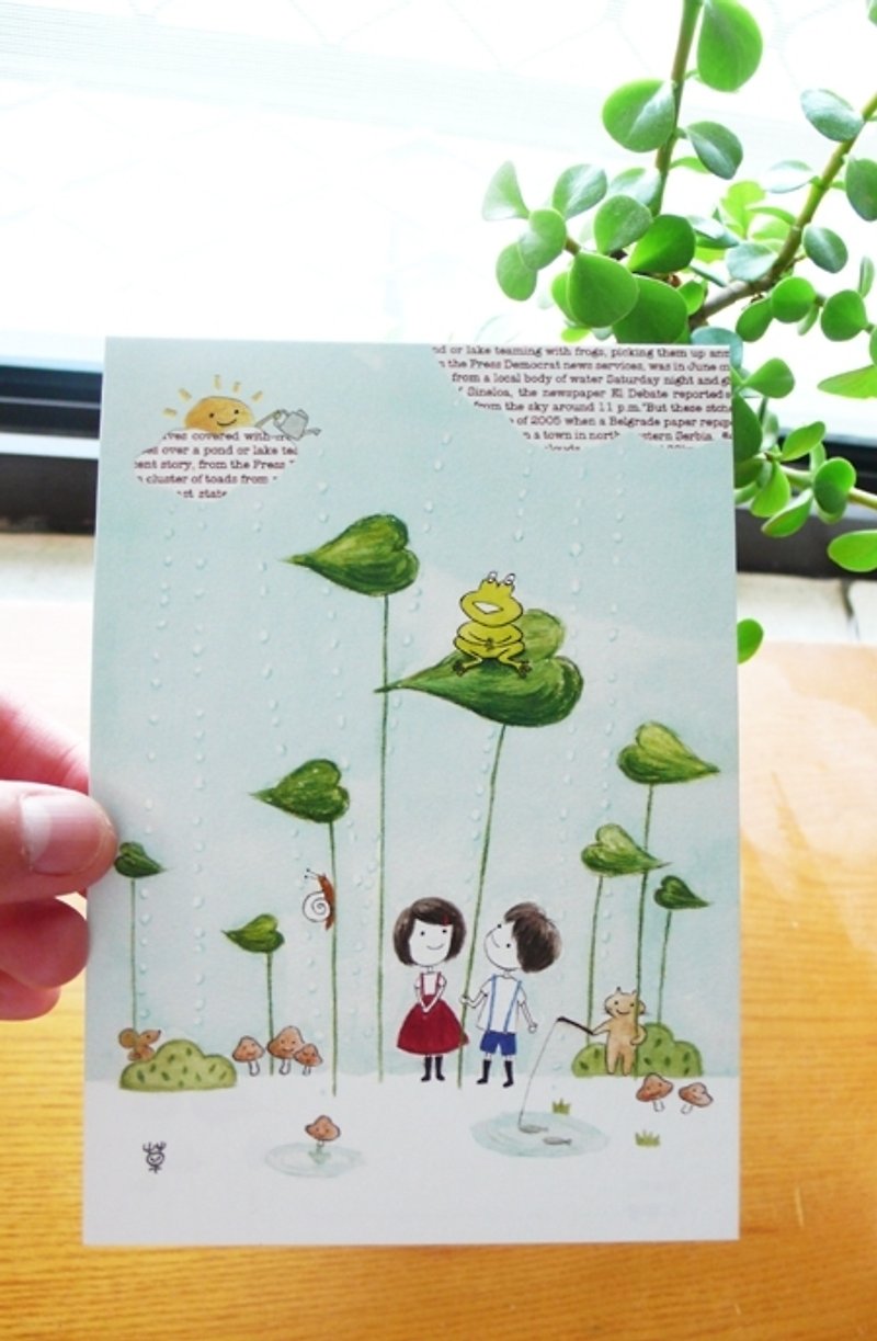 The rainy season is coming postcard - Cards & Postcards - Paper Multicolor