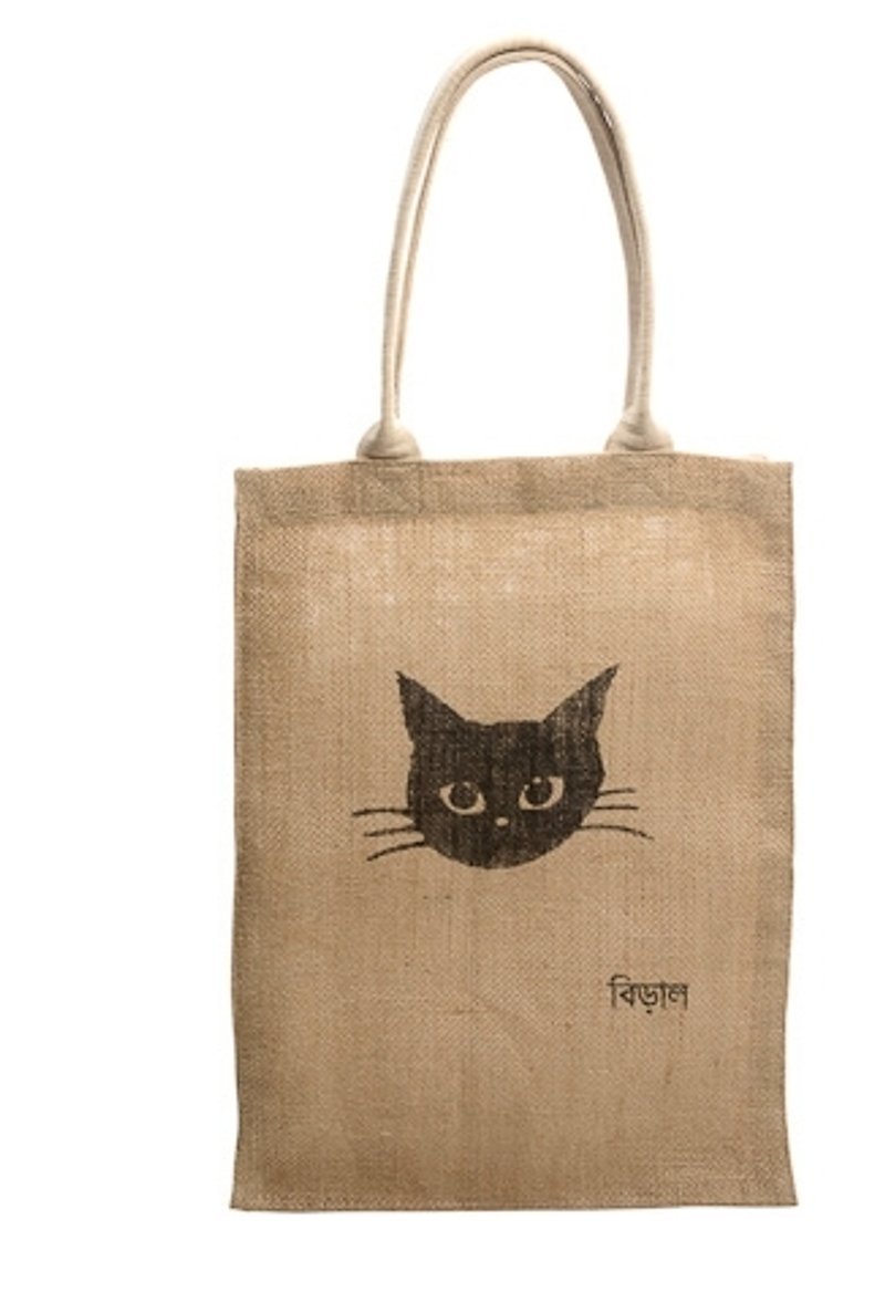 Earth Tree Hand Fair Trade Fair trade -- Cat Sack - กระเป๋าถือ - ผ้าฝ้าย/ผ้าลินิน 