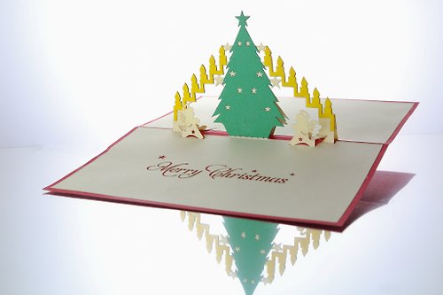 3D藝風館 3D聖誕樹立體卡片