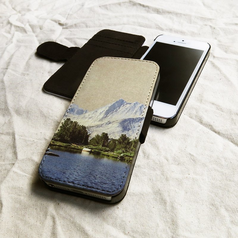 OneLittleForest - Original Mobile Case - iPhone 5, iPhone 5c, iPhone 4- alpine forest lake - Phone Cases - Other Materials Green