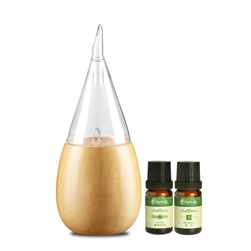 [herbally herb truth]NOBILE noble aromatherapy instrument combination (log + essential oil 10mlx2) - Fragrances - Glass Brown