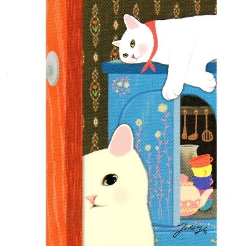 JETOY, Choo Choo Sweet Cat 2nd Generation Postcard_Room (J1407105) - การ์ด/โปสการ์ด - กระดาษ หลากหลายสี