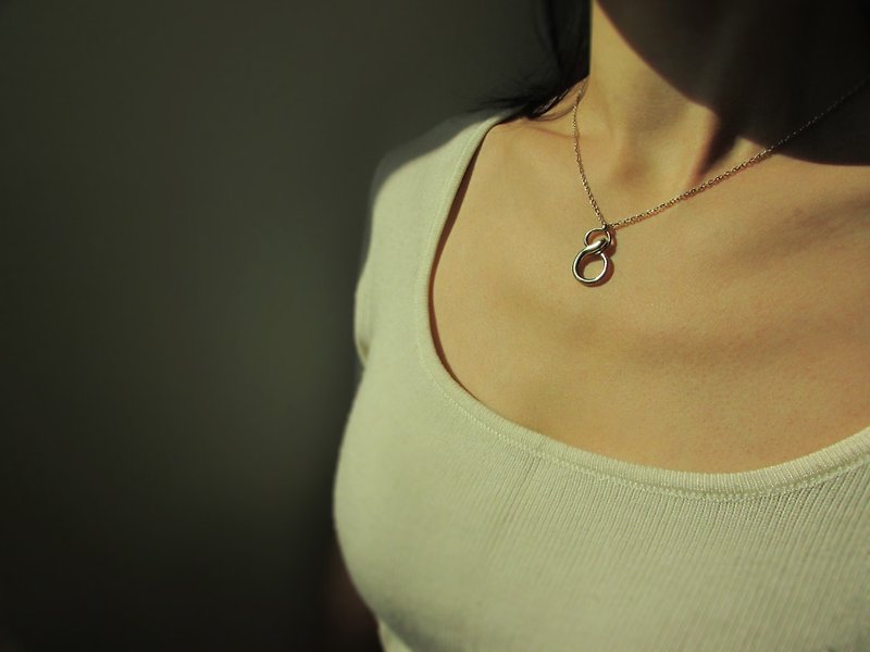 infinity snake necklace | mittag jewelry - Necklaces - Silver Silver