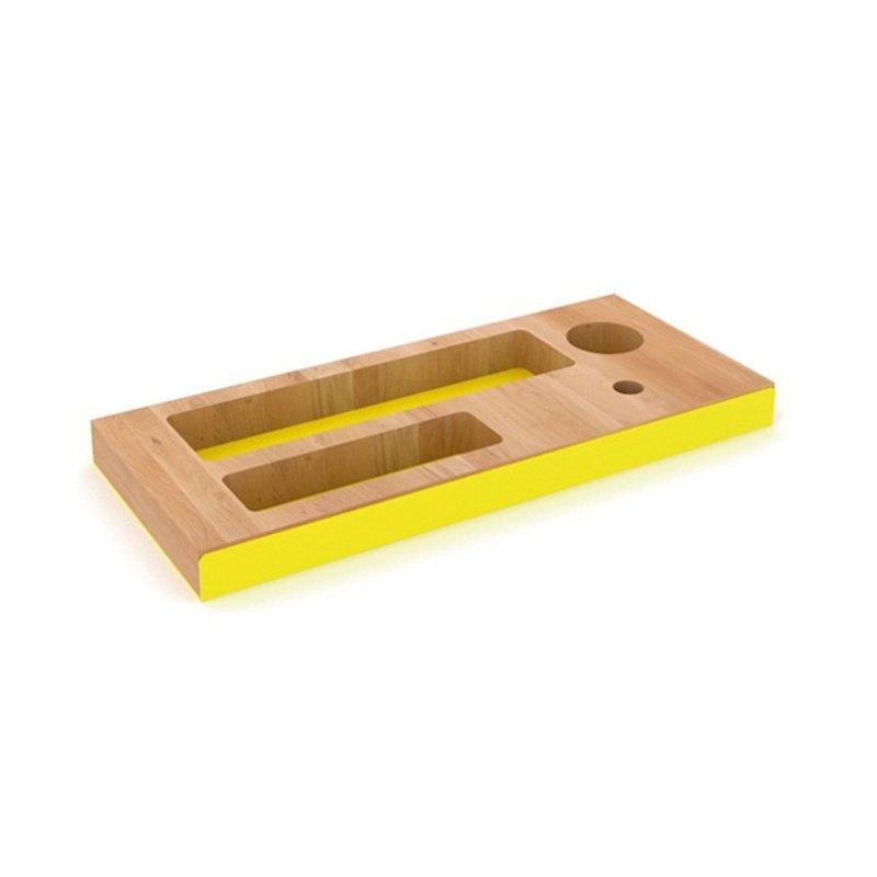 UP Tower strives for high-profile stationery box - yellow - Pencil Cases - Wood Yellow