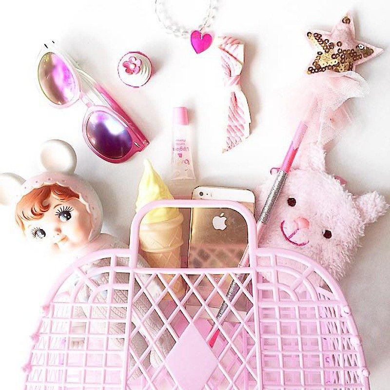 Pink Matilda. MATILDA British mini green jelly Basket < Sun Jellies > - Handbags & Totes - Other Materials Pink
