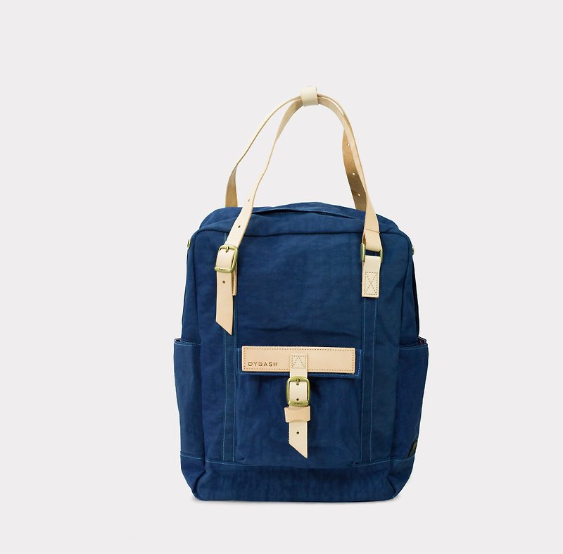 3way bag/hand bag/shoulder bag/backpack/diaper bag/waterproof(Navy) - Backpacks - Genuine Leather Multicolor