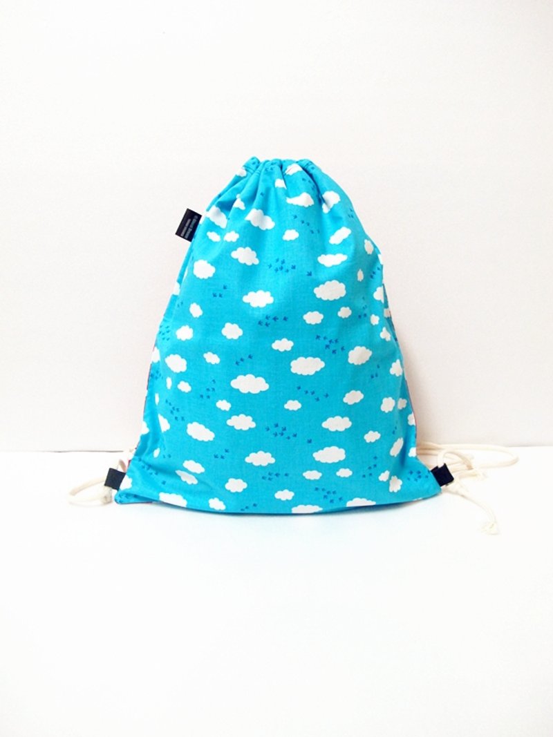 Come catch the tail of the summer! ! Specials! ! [Color double back clouds beam port bag / pouch - Four color options] - กระเป๋าหูรูด - วัสดุอื่นๆ 