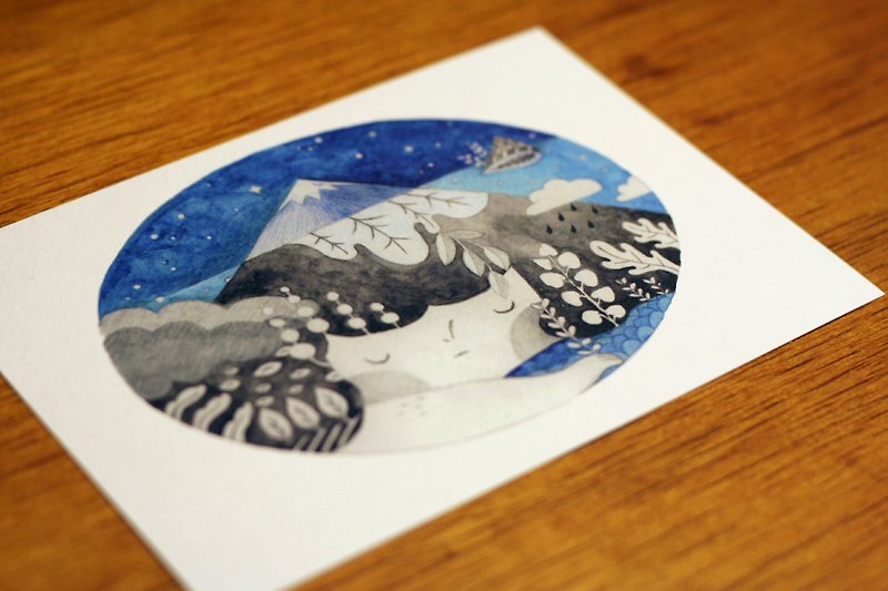 [Feel winter - postcard gift set] - การ์ด/โปสการ์ด - วัสดุอื่นๆ สีน้ำเงิน