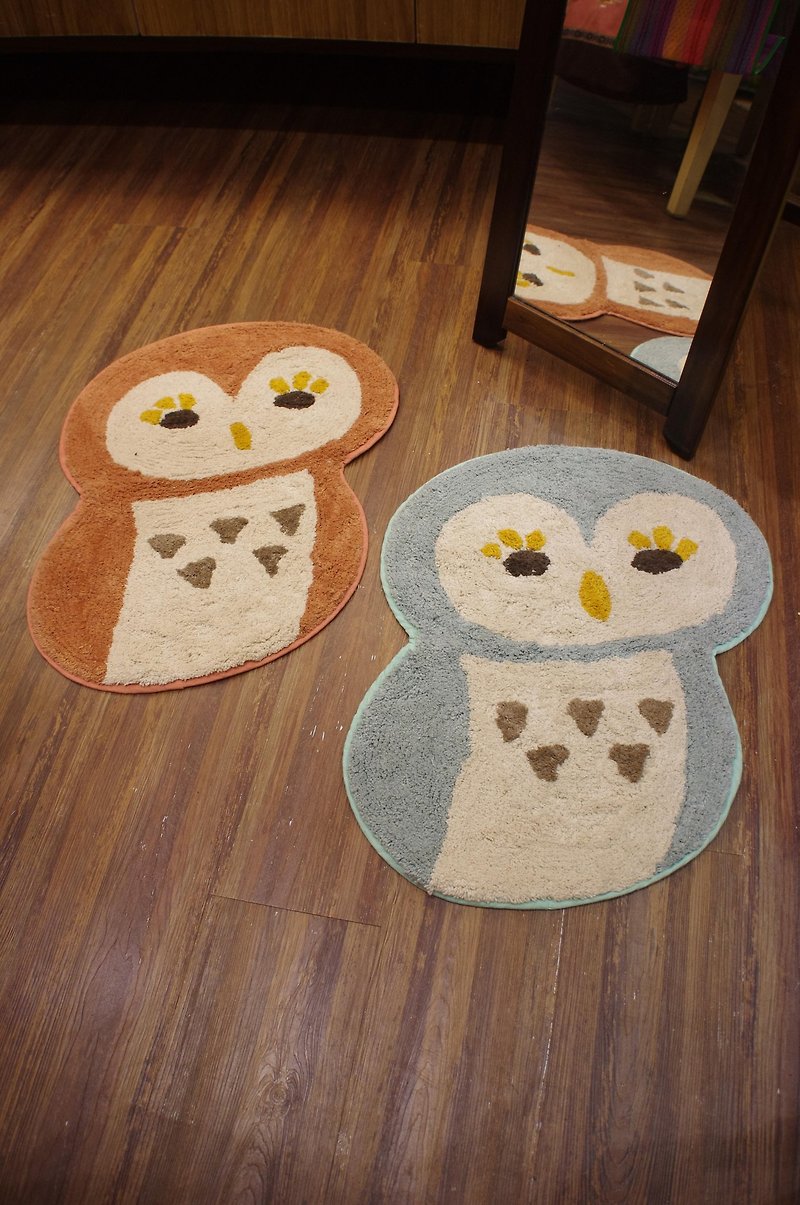 Animal Series --- ☆ ☆ owl mats (light coffee) - ของวางตกแต่ง - ผ้าฝ้าย/ผ้าลินิน หลากหลายสี