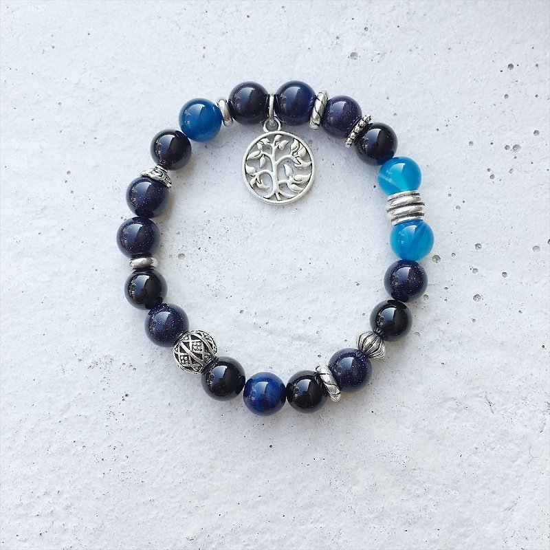 Zhu. Tree of Life (natural ore / couple models / gifts / Christmas gifts / personality / men's bracelet) - Bracelets - Other Materials 